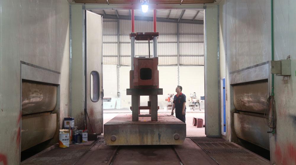 Pintura da superficie do equipamento